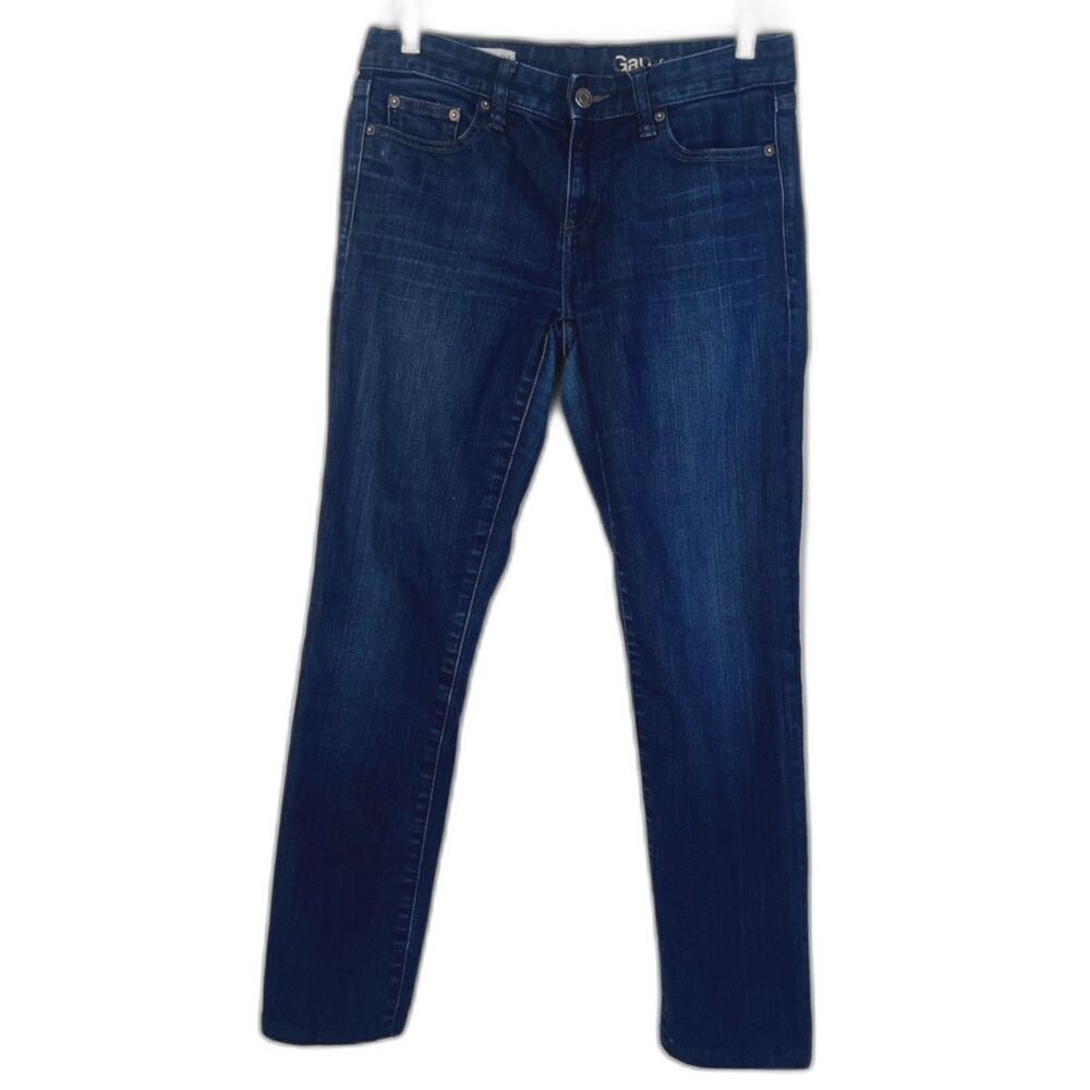 GAP Real Straight Denim Jeans Casual Basic‎ Size 27 Non Distressed